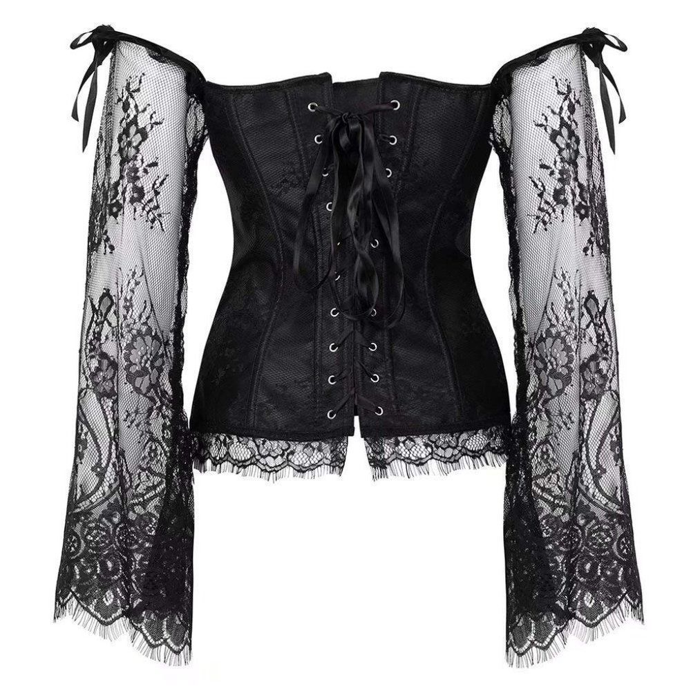 CORSETS, Bustier Top Sexy - Black lace - Picture 3 of 5